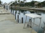 Looking South on Canal with Fish Cleaning Table And Cut In Concrete Dock